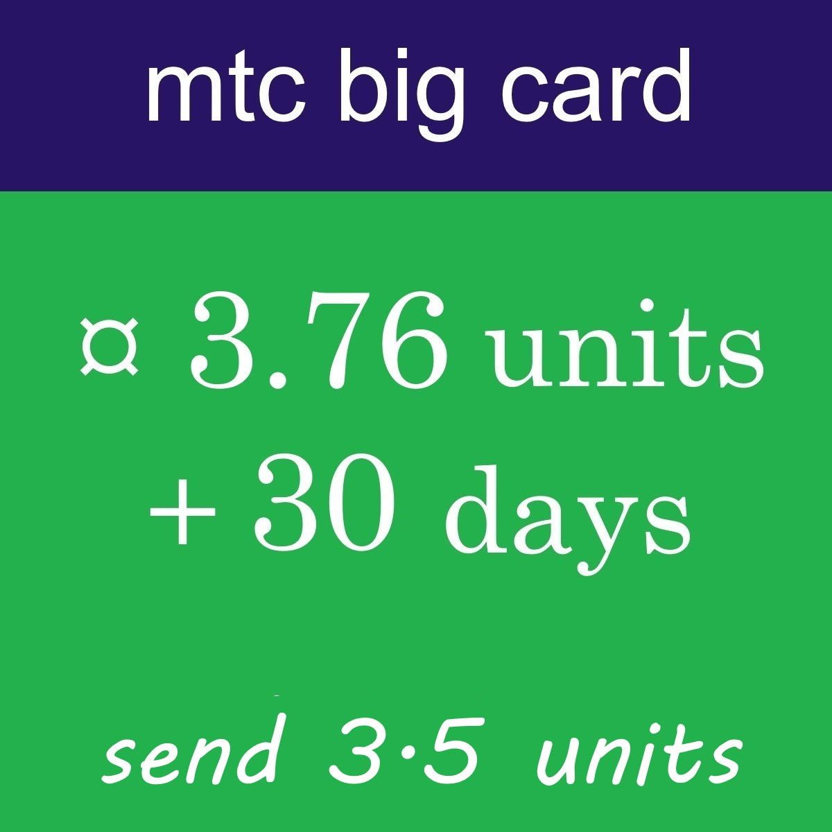 mtc big card