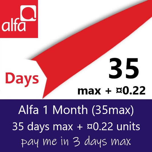 Alfa 1 Month (35max)