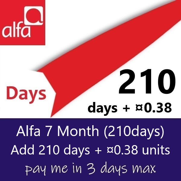 Alfa 7 Month (210days)