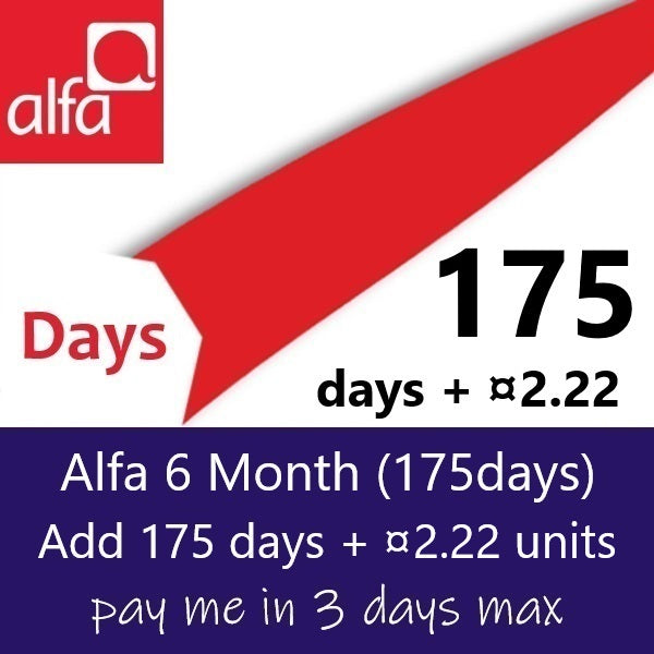 Alfa 6 Month (175days)