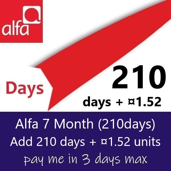 Alfa 7 Month (210days)