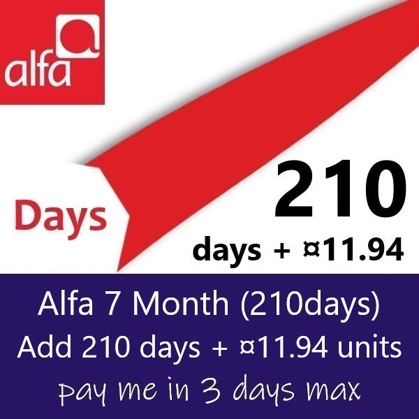 Alfa 7 Month (210days)