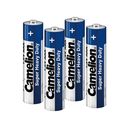 Camelion Heavy Duty Type AAA Batteries (Pack of 4)