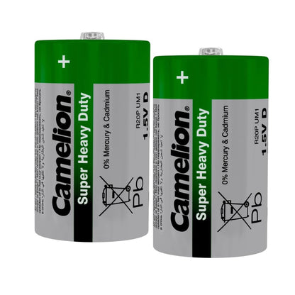 Camelion Heavy Duty Type D Batteries (Pack of 2)