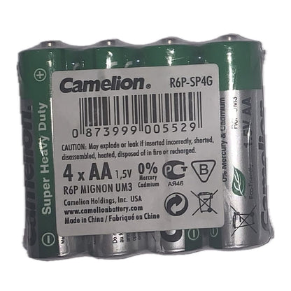 Camelion Heavy Duty Type AA Batteries (Pack of 4)
