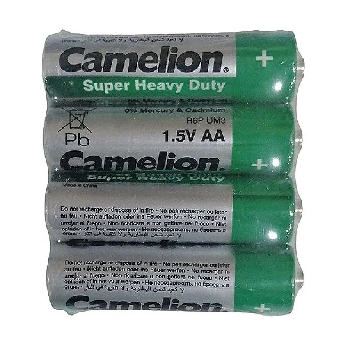 Camelion Heavy Duty Type AA Batteries (Pack of 4)