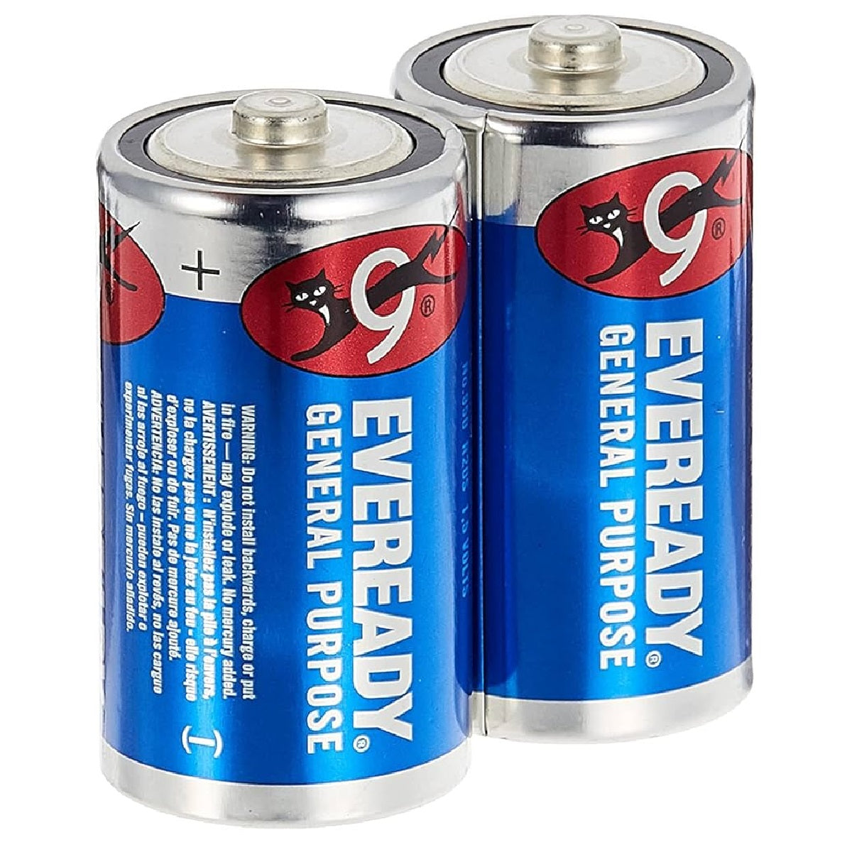 Eveready General Purpose Type D Batteries (Pack of 2)