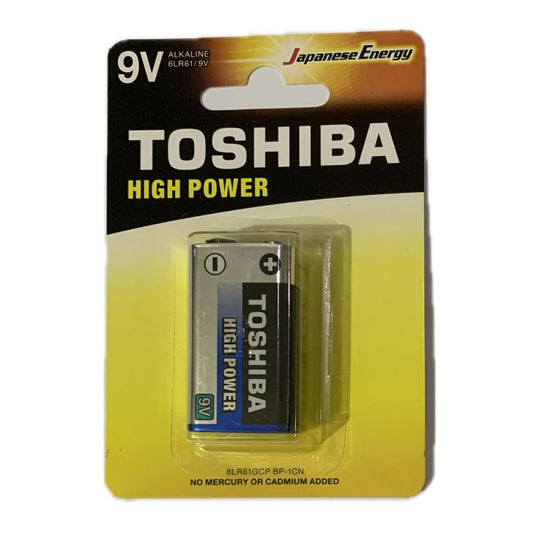 Toshiba 9V Alkaline High Power Battery 6LR61GCP BP-1CN