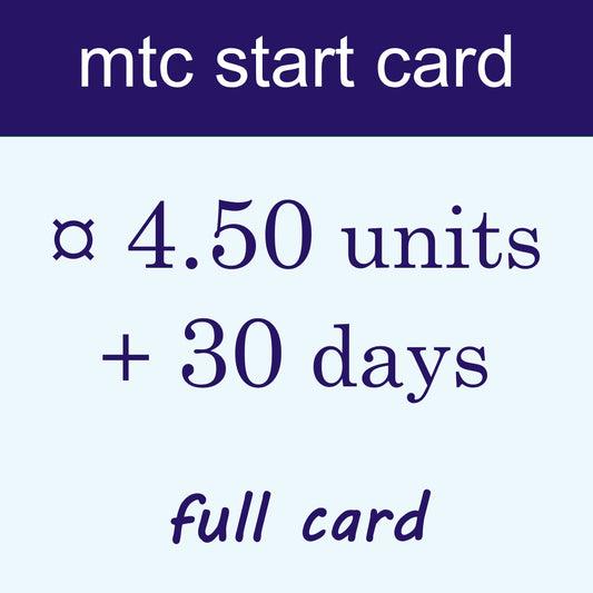 mtc start card